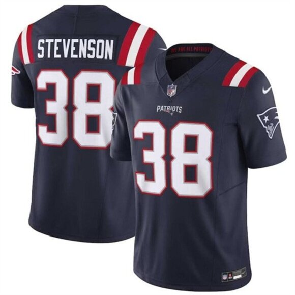 Mens Youths Kids Womens 38 Rhamondre Stevenson VaporLimited Jersey Navy